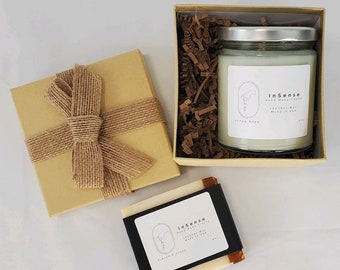 Thank you gift box Love Gift Set Cake Package Candle Gif for him Gift For Her Relaxation spa box Wellness Gift Love Candle