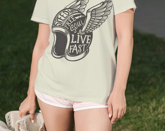 Vintage Motorrad T-Shirt | Distressed Biker Graphic Tee (Digitaler Download)