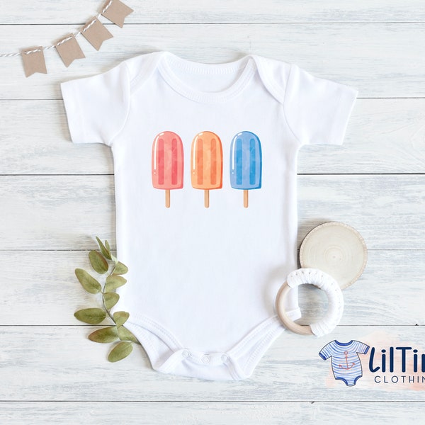 Summer Popsicle Onesie® // Unisex Baby Onesie® // Baby Shower Gift // Birthday Bodysuit