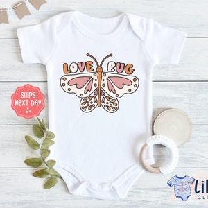 Love Bug Baby Onesie® | Valentine&#39;s Day onesie® | Gift onesie® | Baby girl onesie®