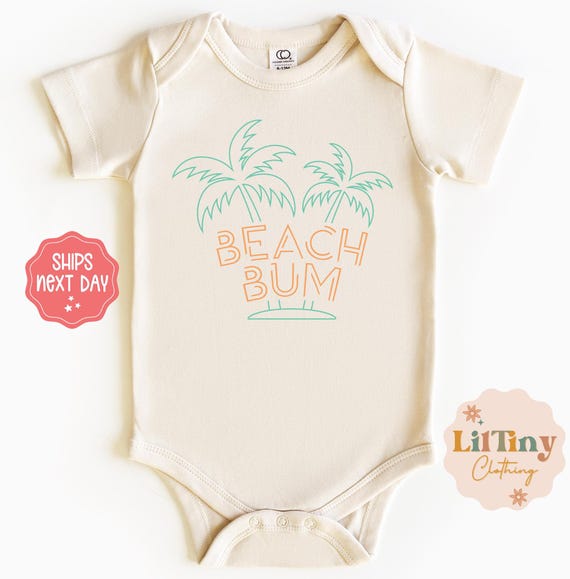 Beach Bum Baby Onesie® // Unisex Baby Onesie® // Summer Baby Onesie® // gift baby onesie® // summer time onesie®