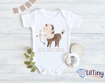 Little Sagittarius baby onesie® // Zodiac Sign baby onesie® // Fall onesie® // Gift onesie® // Unisex baby onesie®