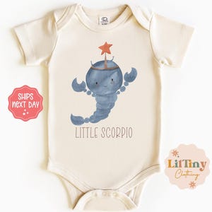 Little Scorpio baby onesie® // Zodiac Sign baby onesie® // Fall onesie® // Gift onesie® // Unisex baby onesie®