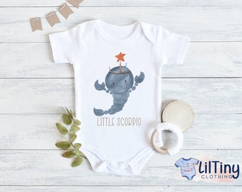 Little Scorpio baby onesie® // Zodiac Sign baby onesie® // Fall onesie® // Gift onesie® // Unisex baby onesie®