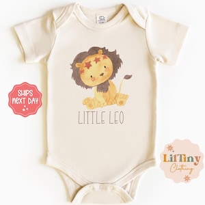 Little Leo baby onesie® // Zodiac Sign baby onesie® // summer onesie® // Gift onesie®// Unisex baby onesie®