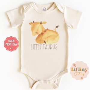 Little Taurus baby onesie® // Zodiac Sign baby onesie® // Spring onesie® // Gift onesie® // Unisex baby onesie®