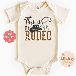 This is My First Rodeo Baby onesie® | Unisex Baby Onesie® | Baby Shower Gift