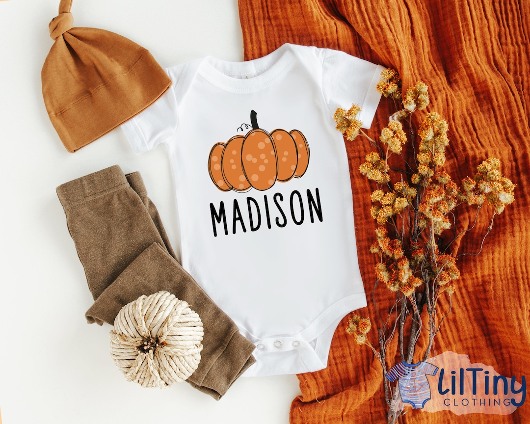 Personalized Fall Baby Onesie® // Pumpkin Baby Onesie® // Fall Onesie