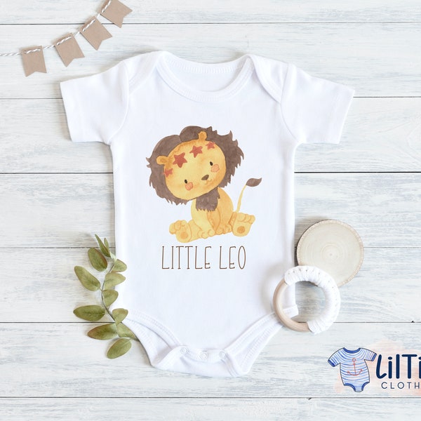 Little Leo baby onesie® // Zodiac Sign baby onesie® // summer onesie® // Gift onesie®// Unisex baby onesie®