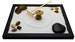 Zen Sand Garden for Desk- Top Table and Office Decorations- Wood Tray with White Sand, Rake Tool, Rocks & Figures- Mini Zen Sand Garden Set 