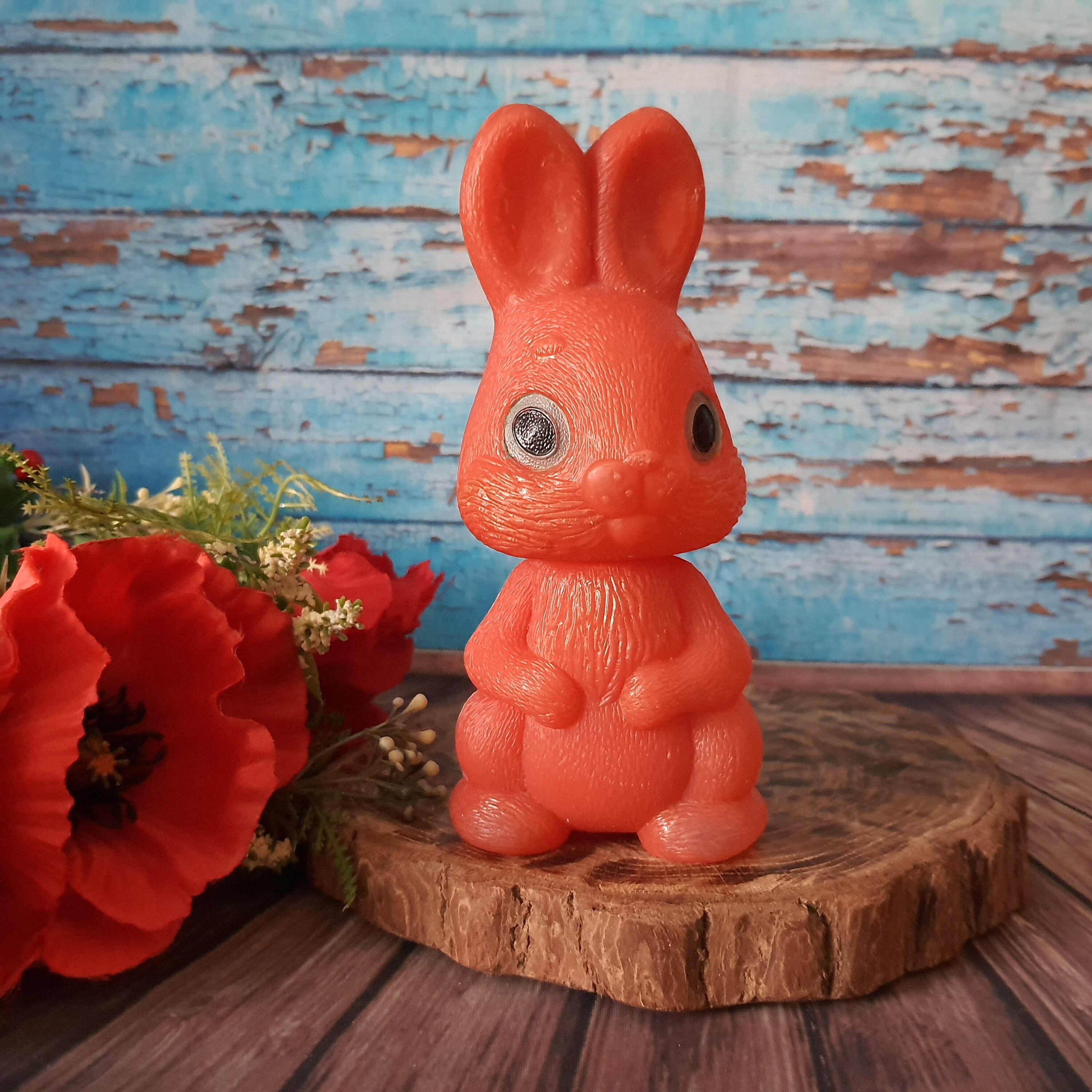Bunny plastic bunny of the USSR children's toy plastic Etsy