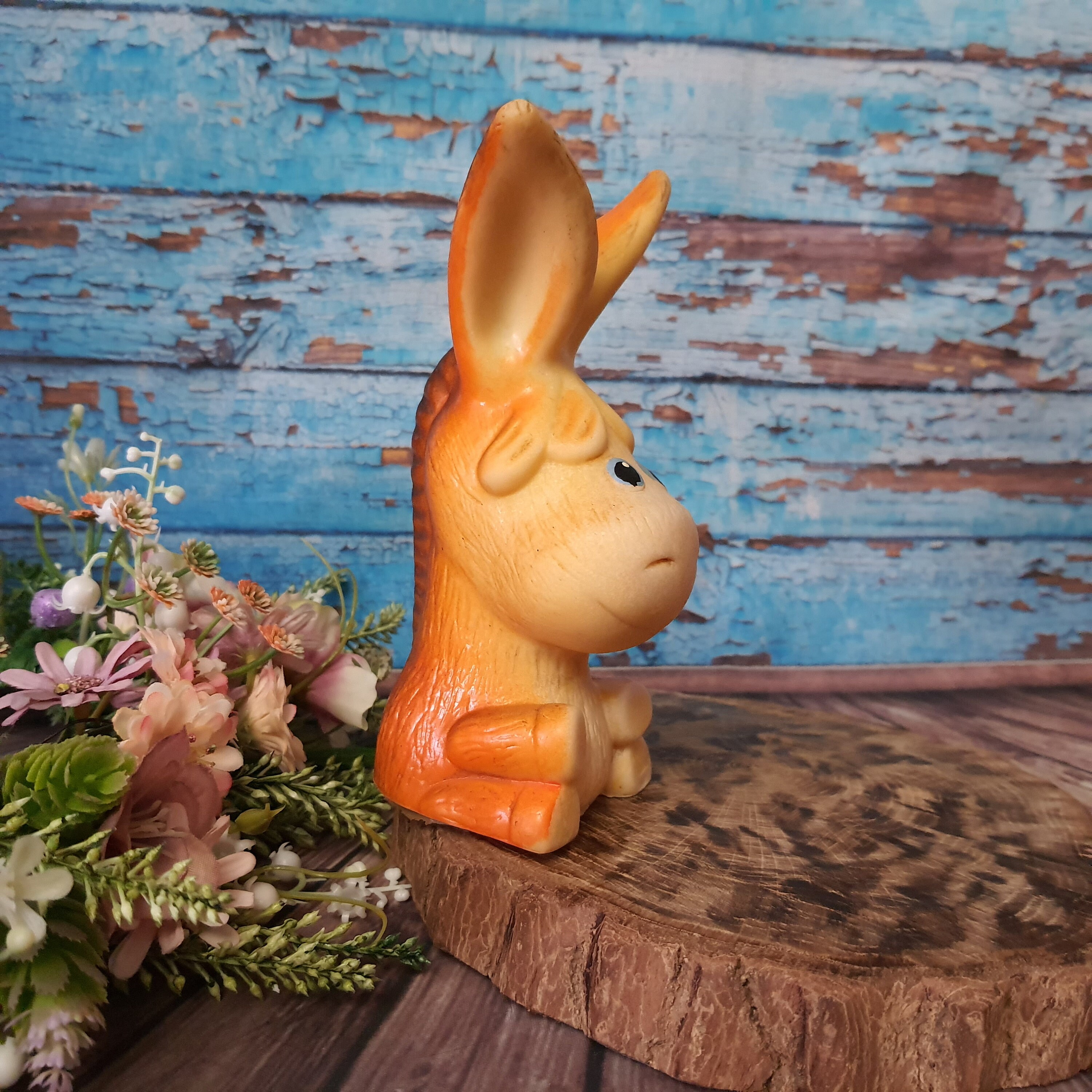 USSR toy blue rubber donkey a donkey ussr vintage rubber Etsy