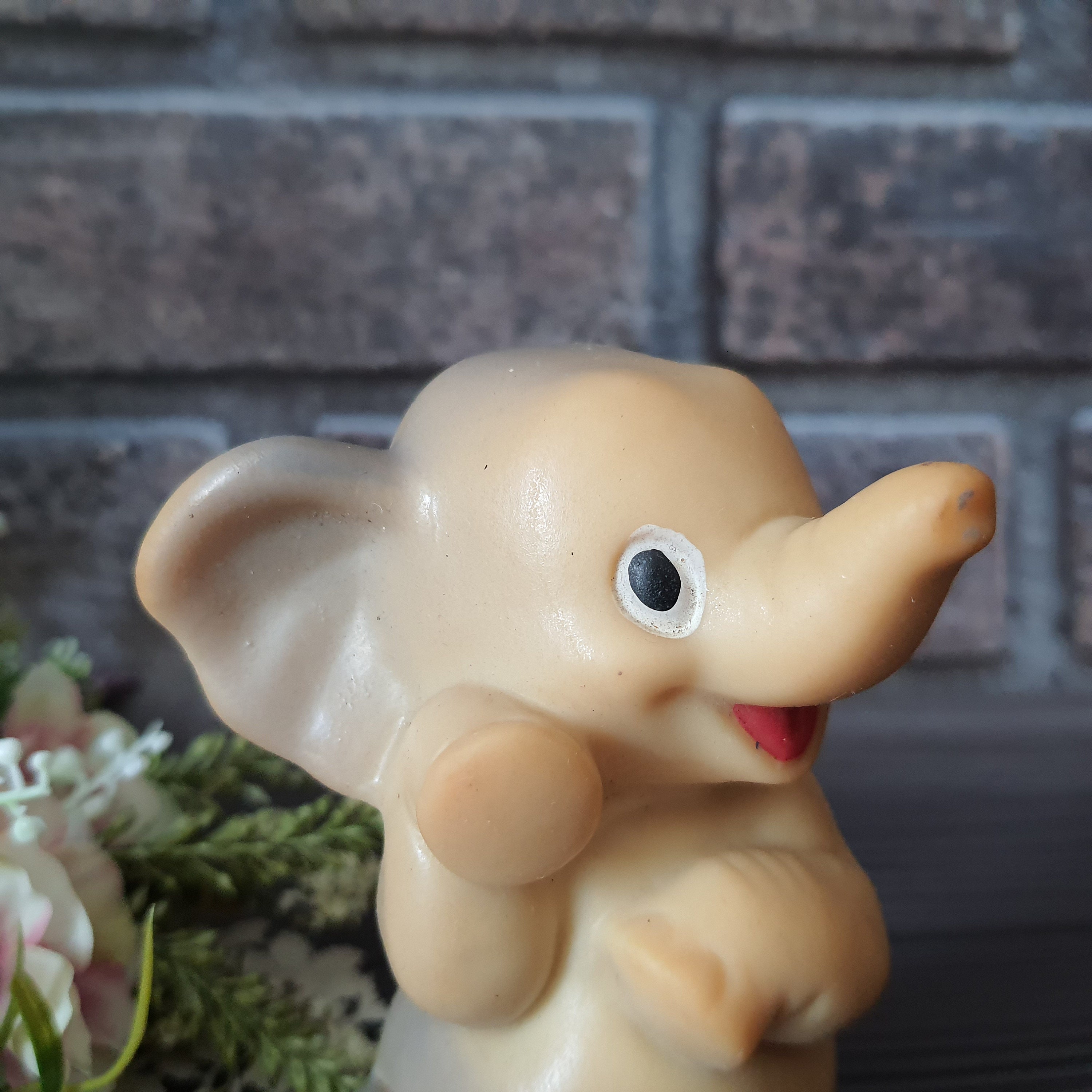 Vintage Rubber Elephant Toy Soviet Retro Toy Elephant Etsy