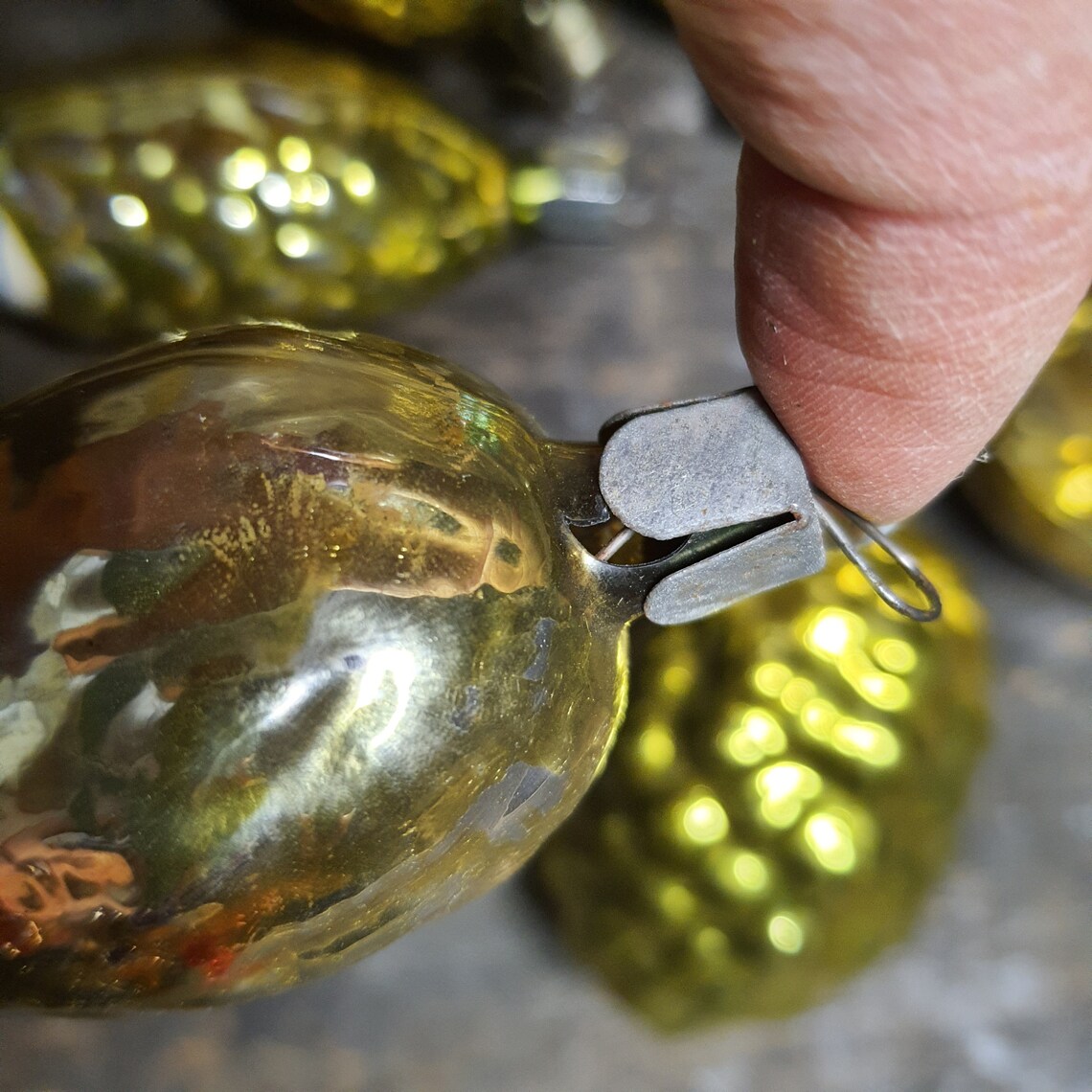 Vintage Lot of 7. Christmas Tree Bells Glass Ornaments Etsy