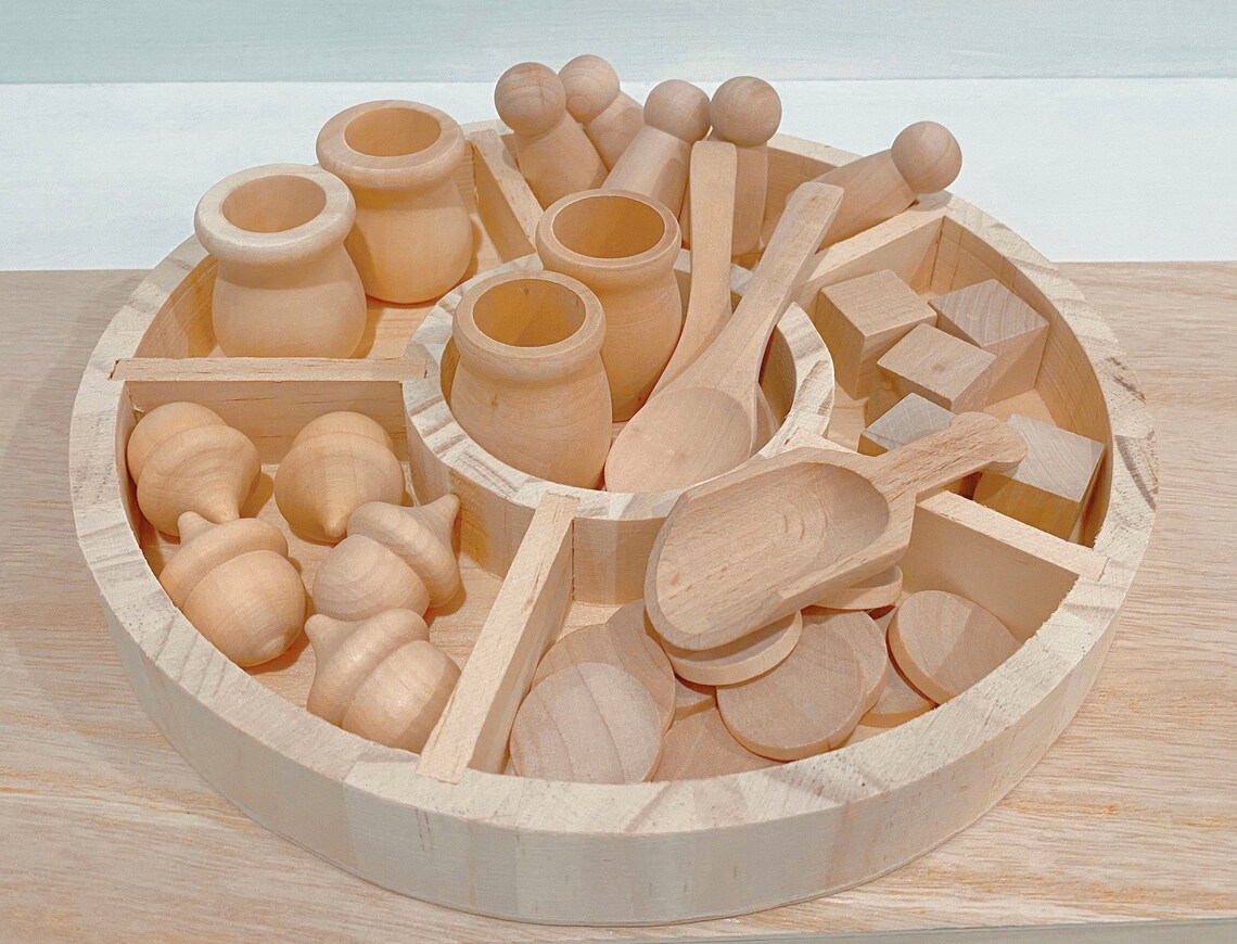 Open Ended Toys Kids Sorting Toys Toddler Montessori Storage Etsy