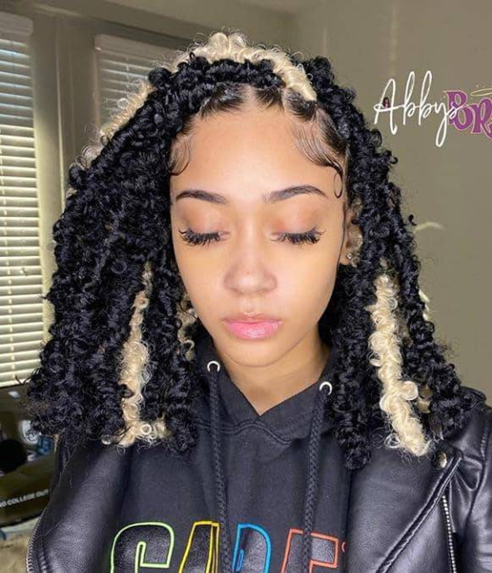 Braided wig Braided Wigs Butterfly locs distressed locs Etsy