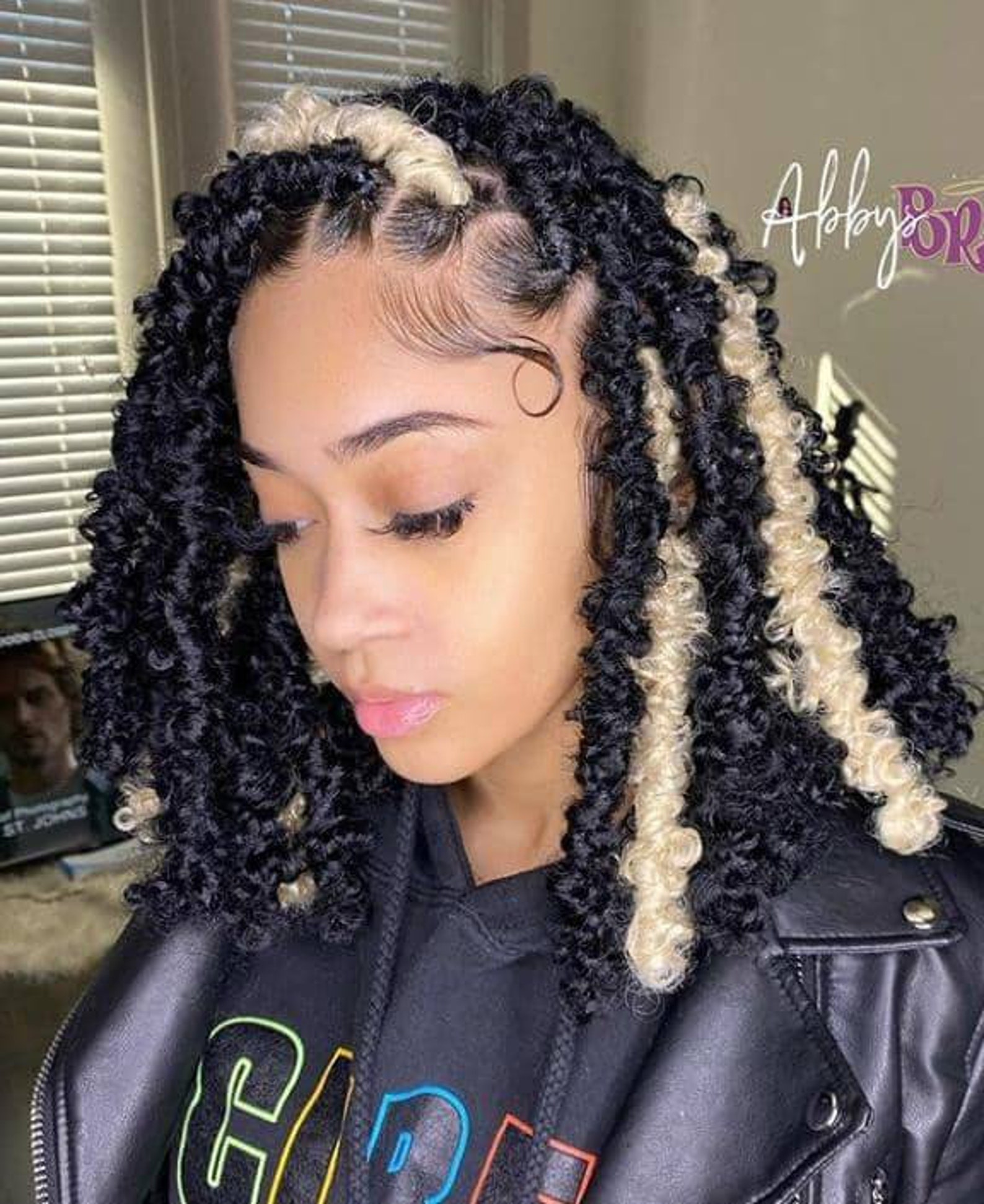 Braided wig Braided Wigs Butterfly locs distressed locs Etsy