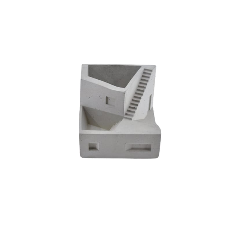 Concrete Pencil Holder – Minimalist Cement Pen Cup with Cork Base, Modern Desk Organizer image 5