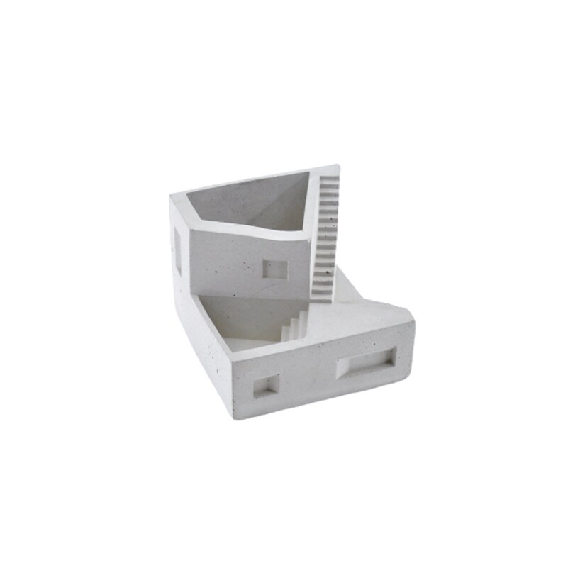 Concrete Pencil Holder – Minimalist Cement Pen Cup with Cork Base, Modern Desk Organizer image 4