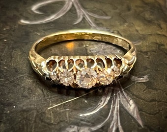 Rare 18ct Gold Ring - Etsy