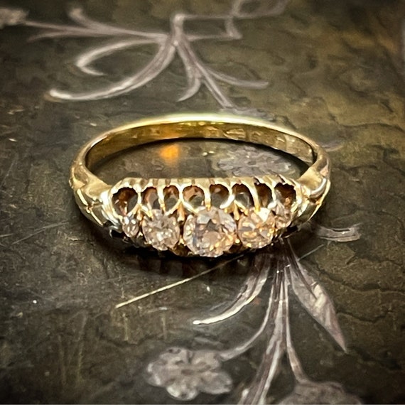 Georgian 18ct Yellow Gold Diamond ring, c.1810, 0… - image 1