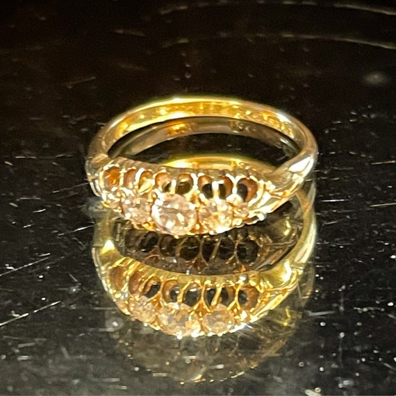 Georgian 18ct Yellow Gold Diamond ring, c.1810, 0… - image 4