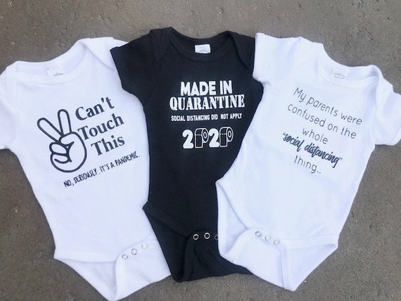 made in quarantine onesie