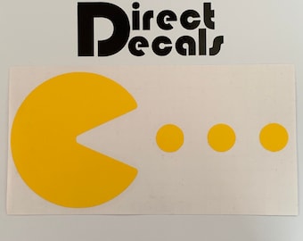 Pacman Sticker Kit Made From High Quality Colourfast Vinyl