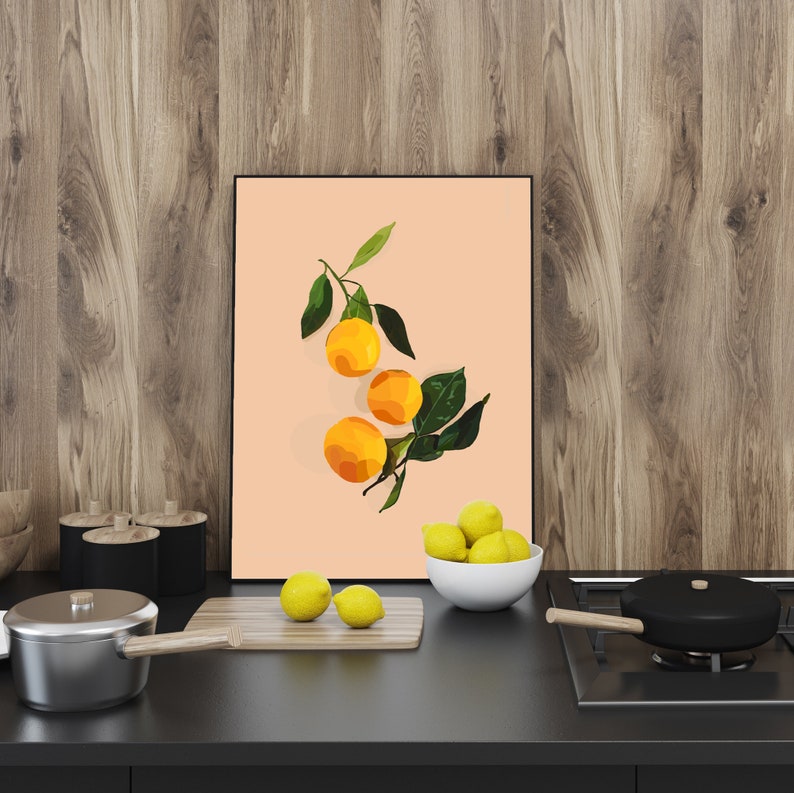 Citrus Botanical Print Citrus Art Lemon Print Orange Plant | Etsy