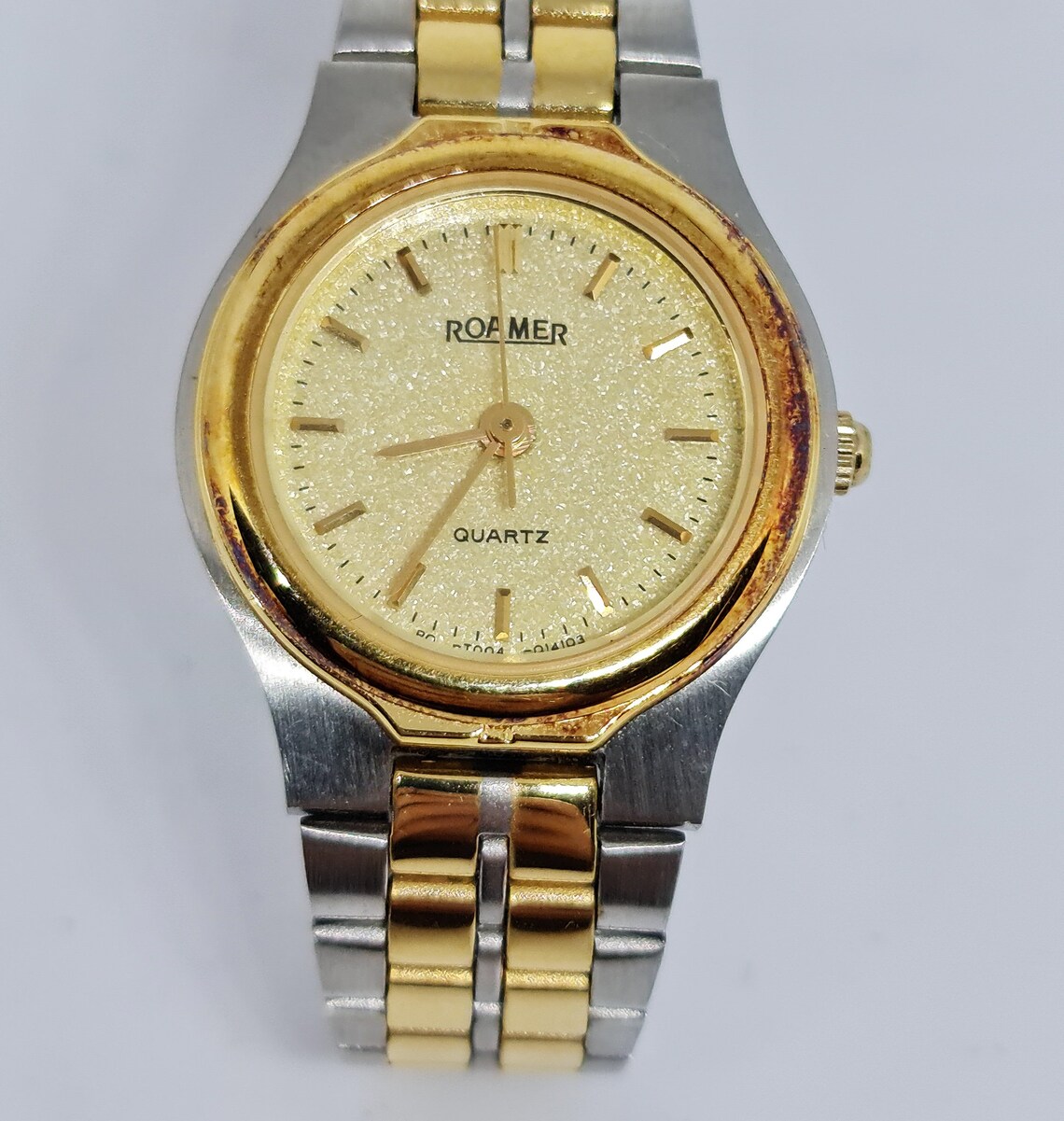 Vintage Roamer Ladies Two Tone Quartz Watch Etsy