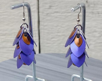 Strigidae (Royal) - Chainmail Earrings