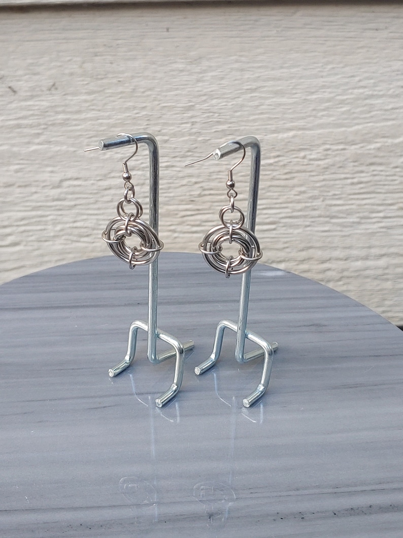 Chainmail Earrings Steel Ursidae