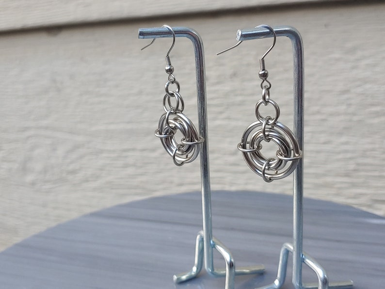 Chainmail Earrings Steel Ursidae