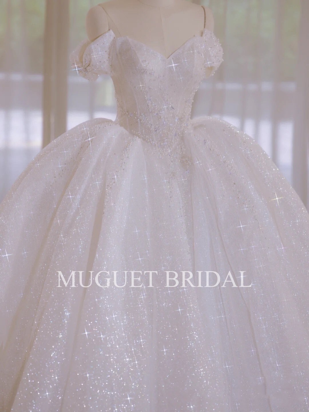 sparkly disney wedding dress