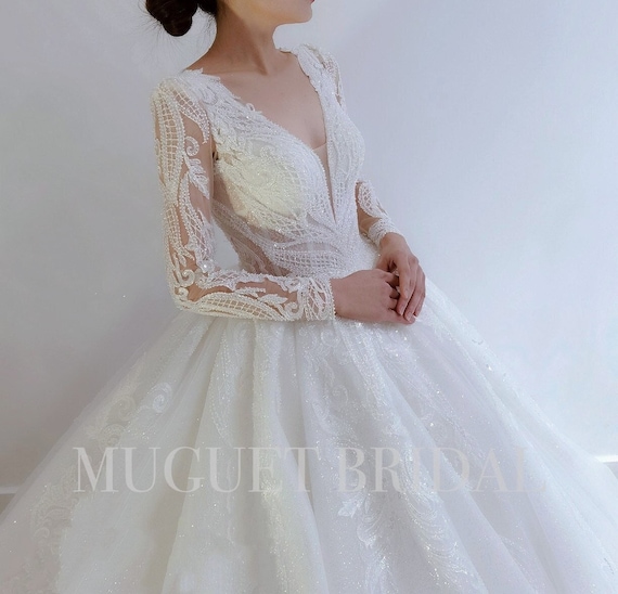 chinese dress ladies Luxurious Lace Wedding Dress