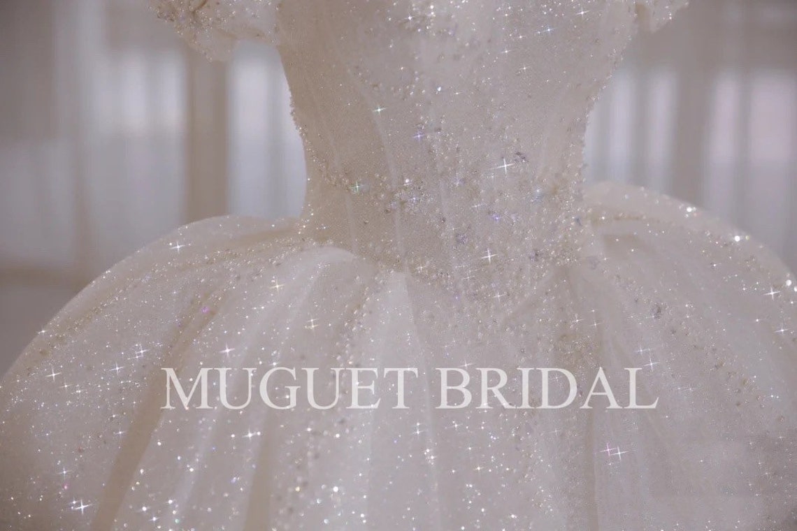 Luxury Sparkly Disney Princess Wedding Dress Ball Gown | Etsy UK