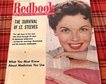 Vintage Redbook Magazine January 1958 128 Pages