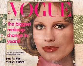 Vintage Vogue Magazine October 1975