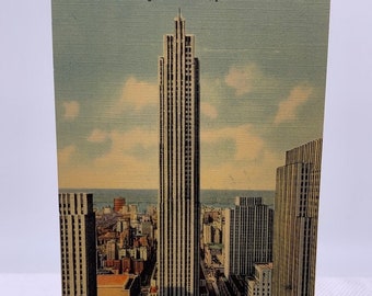 Vintage RCA Building Post Card New York RCA Building Post Card