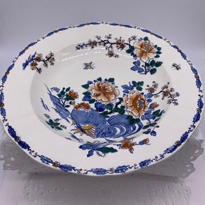 Gien France Rooster Decorative Bowl Porcelain China Bowl Antique