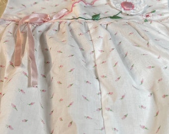 Vintage Baby 3 to 6 Months One Piece Pink Roses