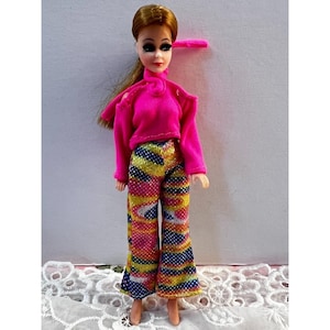 Vintage Dawn Doll Super Hippie Chic Outfit 6&quot;H Topper Dawn Doll