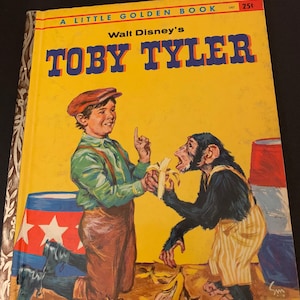 Toby Tyler Little Golden Book Walt Disney
