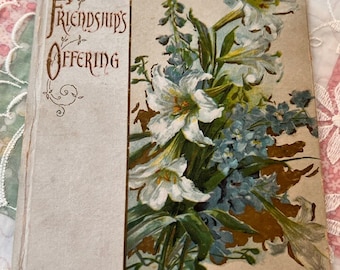 Antique Religious Booklet Friendships Offering The Holiday Publishing Co Inspirational 5" x 6"