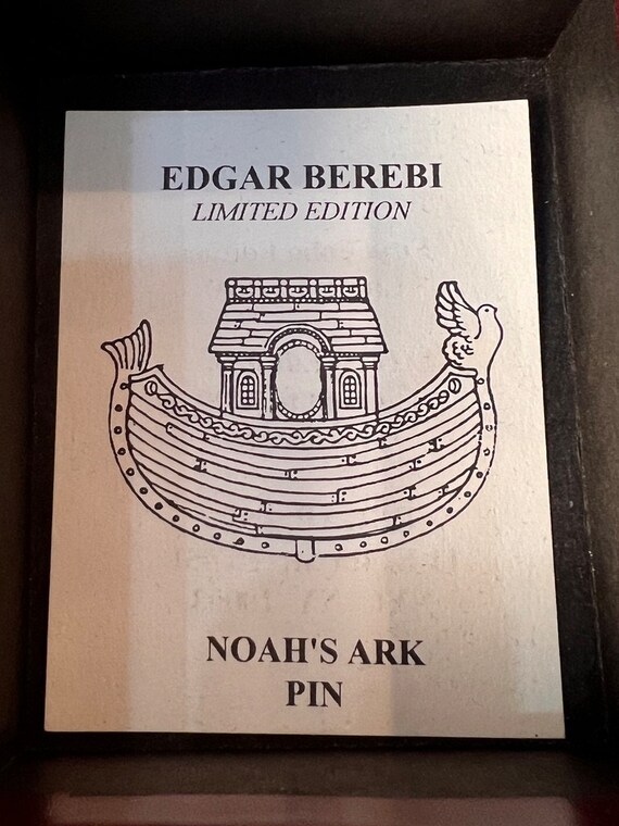Vintage Edward Berebi Noahs Ark Pin Collectible - image 7