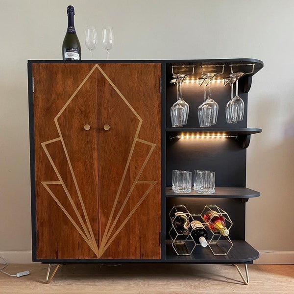 Art Deco inspired drinks cabinet