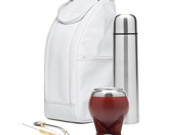 Argentinian Mate Kit - Matera - Mate Gourd Set - Yerba Mate Bombilla Set