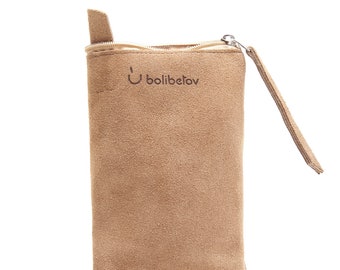 Handcrafted Leather Yerbero I Yerba Mate Container I Mate Gourd Leather Accessory (Brown, Cream & Green)