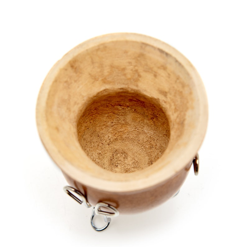 Calabash Mate Gourd Cup I Yerba Mate Gourd with Bombilla Straw I Yerba Mate Cup image 4