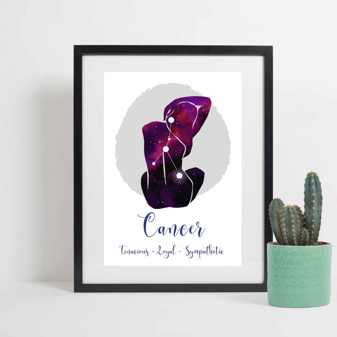 Cancer Print Cancer Gifts Cancer Star Sign Print Cancer Etsy